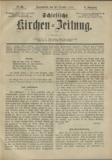Schlesische Kirchen-Zeitung. 1878.10.26 Jg.8 No43