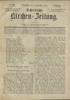Schlesische Kirchen-Zeitung. 1878.11.16 Jg.8 No46