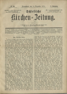 Schlesische Kirchen-Zeitung. 1878.12.14 Jg.8 No50