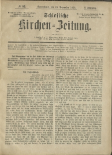 Schlesische Kirchen-Zeitung. 1878.12.28 Jg.8 No52