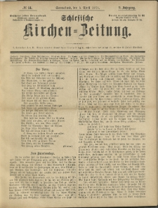 Schlesische Kirchen-Zeitung. 1879.04.05 Jg.9 No14