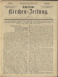 Schlesische Kirchen-Zeitung. 1879.04.19 Jg.9 No16