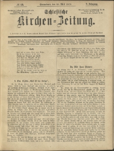 Schlesische Kirchen-Zeitung. 1879.05.10 Jg.9 No19