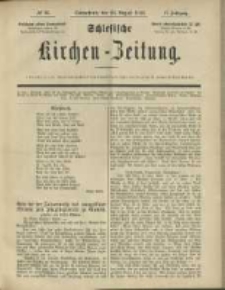 Schlesische Kirchen-Zeitung. 1886.08.28 Jg.17 No35