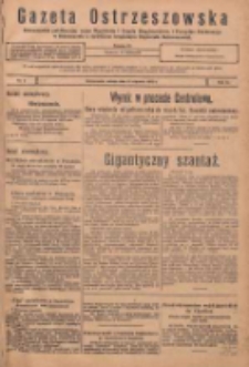 Gazeta Ostrzeszowska: urzędowy organ Magistratu i Urzędu Policyjnego w Ostrzeszowie, z bezpłatnym dodatkiem "Orędownik Ostrzeszowski" 1932.01.16 R.13 Nr5