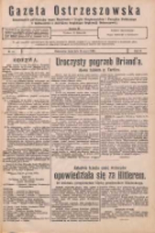 Gazeta Ostrzeszowska: urzędowy organ Magistratu i Urzędu Policyjnego w Ostrzeszowie, z bezpłatnym dodatkiem "Orędownik Ostrzeszowski" 1932.03.16 R.13 Nr22