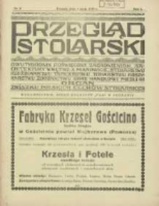 Przegląd Stolarski: dwutygodnik poświęcony zagadnieniom architektury wnętrz a mianowicie: stolarstwu, rzeźbiarstwu, tapicerstwu, tokarstwu, koszykarstwu, zdobnictwu oraz handlowi mebli: organ Związku Polskich Cechów Stolarskich 1927.05.01 R.1 Nr3