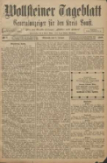 Wollsteiner Tageblatt: Generalanzeiger für den Kreis Bomst: mit der Gratis-Beilage: "Blätter und Blüten" 1908.01.08 Nr6