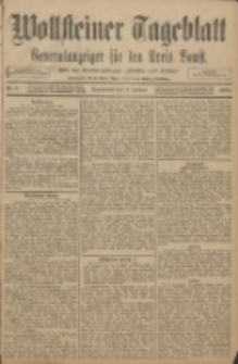 Wollsteiner Tageblatt: Generalanzeiger für den Kreis Bomst: mit der Gratis-Beilage: "Blätter und Blüten" 1908.01.11 Nr9
