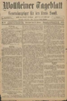 Wollsteiner Tageblatt: Generalanzeiger für den Kreis Bomst: mit der Gratis-Beilage: "Blätter und Blüten" 1908.01.25 Nr21