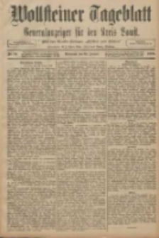 Wollsteiner Tageblatt: Generalanzeiger für den Kreis Bomst: mit der Gratis-Beilage: "Blätter und Blüten" 1908.01.29 Nr24