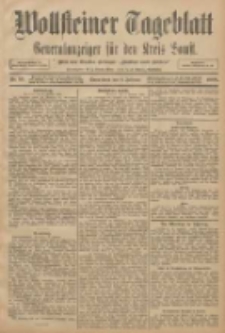 Wollsteiner Tageblatt: Generalanzeiger f&uuml;r den Kreis Bomst: mit der Gratis-Beilage: "Bl&auml;tter und Bl&uuml;ten" 1908.02.08 Nr33