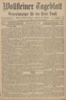 Wollsteiner Tageblatt: Generalanzeiger für den Kreis Bomst: mit der Gratis-Beilage: "Blätter und Blüten" 1908.04.23 Nr95