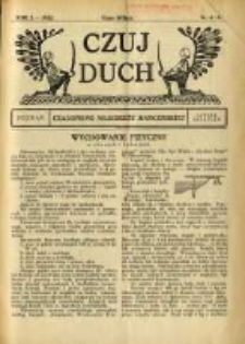Czuj Duch: czasopismo młodzieży harcerskiej 1922.07/08 R.1 Nr4/5