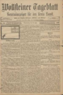 Wollsteiner Tageblatt: Generalanzeiger f&uuml;r den Kreis Bomst: mit der Gratis-Beilage: "Bl&auml;tter und Bl&uuml;ten" 1908.07.09 Nr159