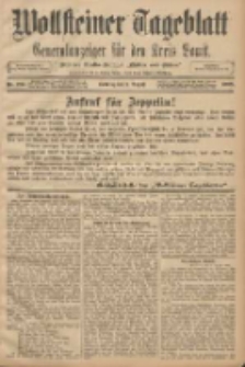 Wollsteiner Tageblatt: Generalanzeiger für den Kreis Bomst: mit der Gratis-Beilage: "Blätter und Blüten" 1908.08.09 Nr186
