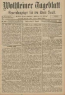 Wollsteiner Tageblatt: Generalanzeiger f&uuml;r den Kreis Bomst: mit der Gratis-Beilage: "Bl&auml;tter und Bl&uuml;ten" 1908.08.28 Nr202