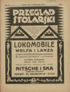 Przegląd Stolarski: dwutygodnik poświęcony zagadnieniom architektury wnętrz a mianowicie: stolarstwu, rzeźbiarstwu, tapicerstwu, tokarstwu, koszykarstwu, zdobnictwu oraz handlowi mebli: organ Związku Polskich Cechów Stolarskich 1927.10.01 R.1 Nr13