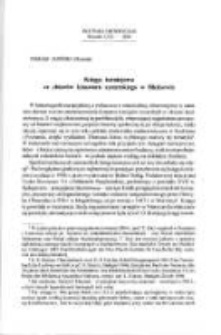 Księga turniejowa ze zbiorów klasztoru cysterskiego w Bledzewe