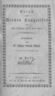 Acten des Wiener Congresses in den Jahren 1814 und 1815. H.29