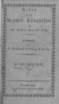 Acten des Wiener Congresses in den Jahren 1814 und 1815. H.31