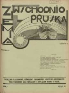 Ziemia Wschodnio-Pruska: miesięcznik poświęcony zagadnieniom polityczno-gospodarczym Prus Wschodnich oraz obyczajom i zwyczajom Warmji i Mazur 1930.05 R.2 Nr5