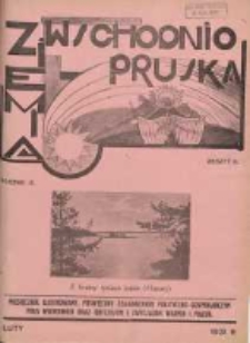 Ziemia Wschodnio-Pruska: miesięcznik poświęcony zagadnieniom polityczno-gospodarczym Prus Wschodnich oraz obyczajom i zwyczajom Warmji i Mazur 1931.02 R.3 Nr2