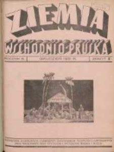 Ziemia Wschodnio-Pruska: miesięcznik poświęcony zagadnieniom polityczno-gospodarczym Prus Wschodnich oraz obyczajom i zwyczajom Warmji i Mazur 1931.12 R.3 Nr9