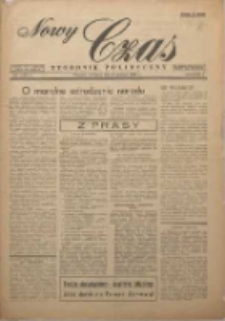 Nowy Czas: tygodnik polityczny 1945.12.02 R.1 Nr(121)1