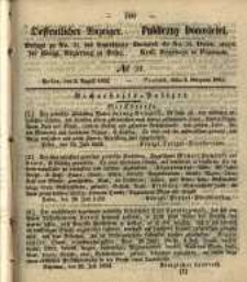 Oeffentlicher Anzeiger. 1852.08.03 Nro.31
