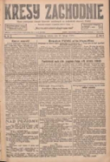 Kresy Zachodnie: pismo poświęcone obronie interesów narodowych na zachodnich ziemiach Polski 1927.02.19 R.5 Nr40