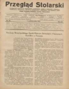 Przegląd Stolarski: dwutygodnik poświęcony zagadnieniom architektury wnętrz a mianowicie: stolarstwu, rzeźbiarstwu, tapicerstwu, tokarstwu, koszykarstwu, zdobnictwu oraz handlowi mebli: organ Związku Polskich Cechów Stolarskich 1929.10.01 R.3 Nr19