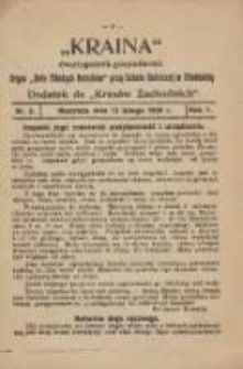 Kraina: dwutygodnik gospodarski: oficjalny organ "Koła Młodych Rolników" przy Szkole Rolniczej w Chodzieży: dodatek do "Kresów Zachodnich" 1928.02.12 R.1 Nr3
