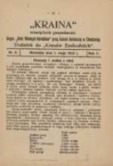 Kraina: dwutygodnik gospodarski: oficjalny organ "Koła Młodych Rolników" przy Szkole Rolniczej w Chodzieży: dodatek do "Kresów Zachodnich" 1928.05.01 R.1 Nr8