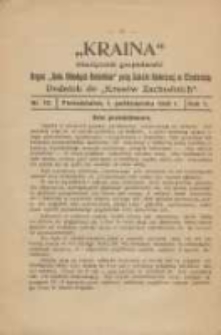 Kraina: dwutygodnik gospodarski: oficjalny organ "Koła Młodych Rolników" przy Szkole Rolniczej w Chodzieży: dodatek do "Kresów Zachodnich" 1928.10.01 R.1 Nr13