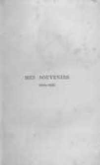 Mes souvenirs 1806-1833