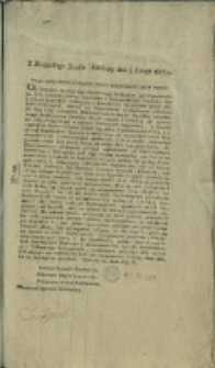 Ukaz Jego Imperatorskiey Mosci... Od Rzymsko - Katolickiego Duchownego Kollegium... Cieciszowskiemu... biskupowi...