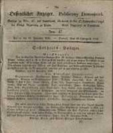 Oeffentlicher Anzeiger. 1836.11.22 Nro.47