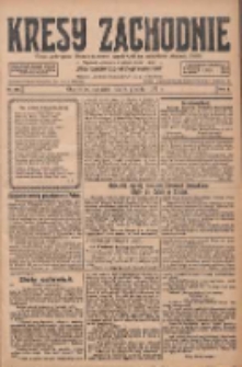Kresy Zachodnie: pismo poświęcone obronie interesów narodowych na zachodnich ziemiach Polski 1927.12.08 R.5 Nr281