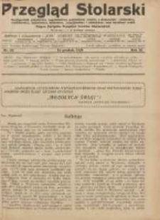Przegląd Stolarski: dwutygodnik poświęcony zagadnieniom architektury wnętrz a mianowicie: stolarstwu, rzeźbiarstwu, tapicerstwu, tokarstwu, koszykarstwu, zdobnictwu oraz handlowi mebli: organ Związku Polskich Cechów Stolarskich 1929.12.16 R.3 Nr24