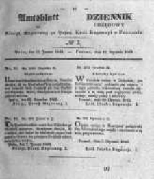 Amtsblatt der Königlichen Regierung zu Posen. 1843.01.17 Nro.3