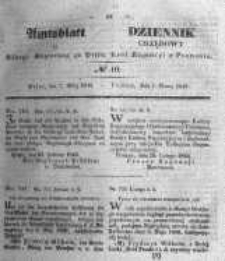 Amtsblatt der K&ouml;niglichen Regierung zu Posen. 1843.03.07 Nro.10