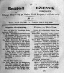 Amtsblatt der K&ouml;niglichen Regierung zu Posen. 1843.05.25 Nro.21