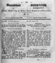 Amtsblatt der Königlichen Regierung zu Posen. 1843.08.17 Nro.33