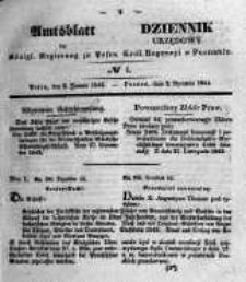 Amtsblatt der Königlichen Regierung zu Posen. 1844.01.02 Nro.1