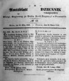 Amtsblatt der Königlichen Regierung zu Posen. 1844.03.19 Nro.12