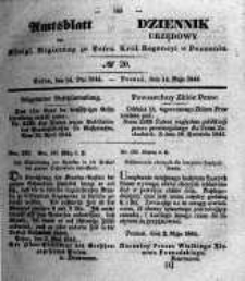Amtsblatt der Königlichen Regierung zu Posen. 1844.05.14 Nro.20