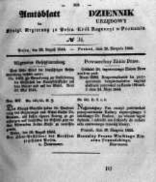 Amtsblatt der Königlichen Regierung zu Posen. 1844.08.20 Nro.34