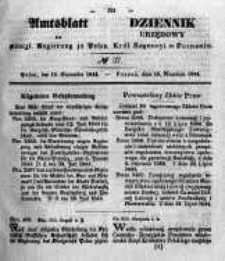 Amtsblatt der Königlichen Regierung zu Posen. 1844.09.10 Nro.37