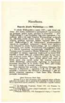 Raporta Jóżefa Wybickiego z r. 1809